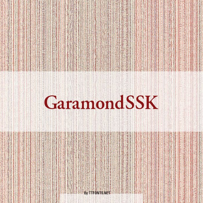 GaramondSSK example